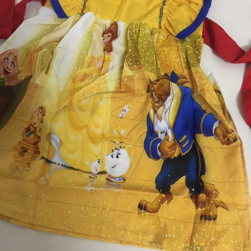 Princess belle beauty and the beast dress - Picture 8 of 8